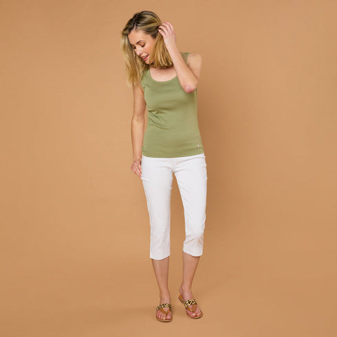 Emreco Bengaline Stretch Crop Trousers